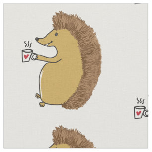 Cute Hedgehog Custom Fabric