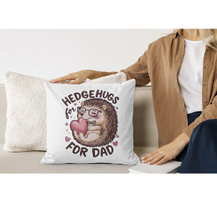 Cute Hedgehog Father's day  Cushion