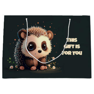 Cute Hedgehog Gift Bag - Adorable Kawaii Art