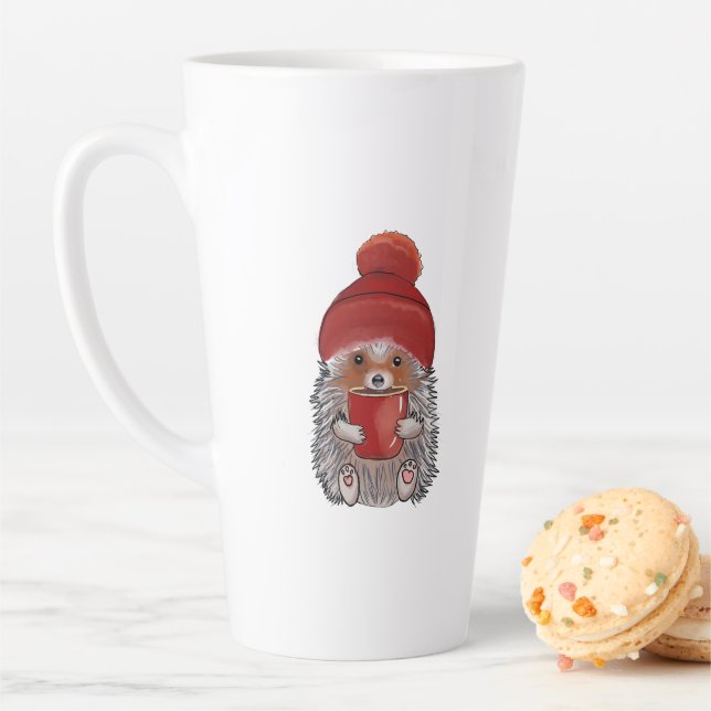 Cute Hedgehog Latte Mug (In Situ)