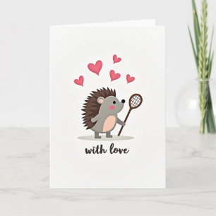 Cute Hedgehog Love Card