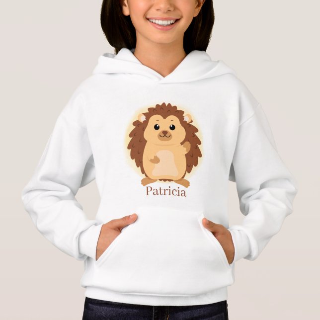 cute hedgehog lovers add name (Front)