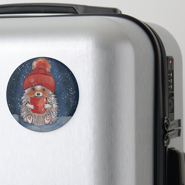 Cute Hedgehog Magnet (In Situ (Luggage))