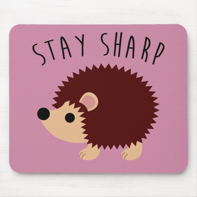 Cute Hedgehog Mousepad (Front)