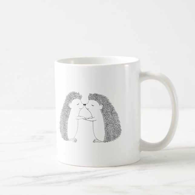 Cute Hedgehog Mug Custom Personalised Hedgehog Mug (Right)