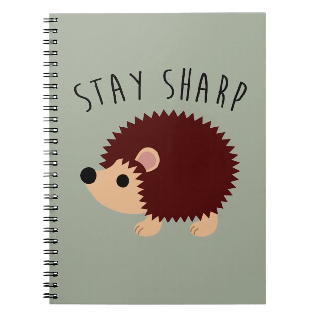 Cute Hedgehog Notebook (Front)