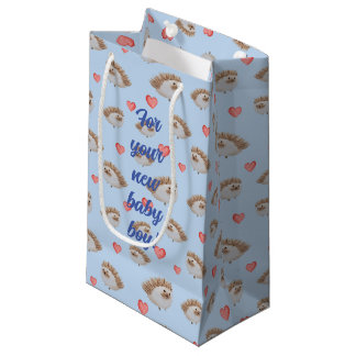 Cute Hedgehog Patterned Small Gift Bag