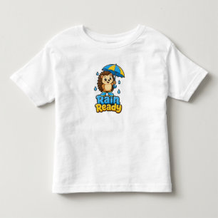 Cute Hedgehog Rain Ready Toddler T-Shirt