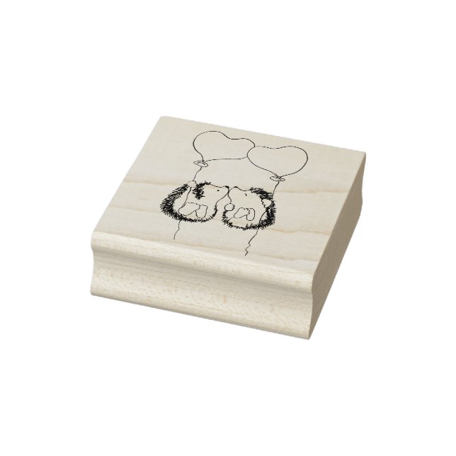 Cute Hedgehog Rubber Stamp (Stamp)