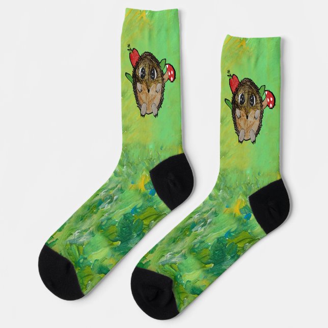 Cute Hedgehog Socks (Left)