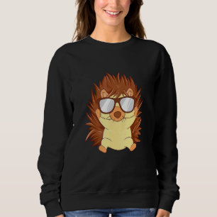 Cute Hedgehog Sunglasses Pet Sweatshirt