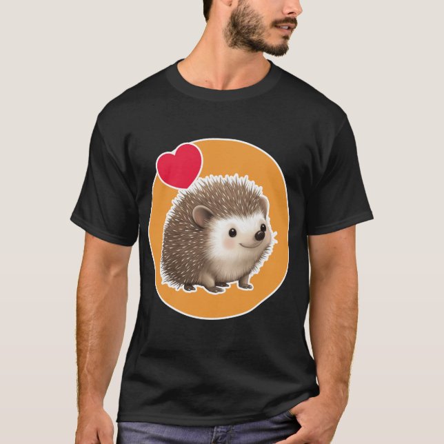 Cute Hedgehog T-Shirt (Front)