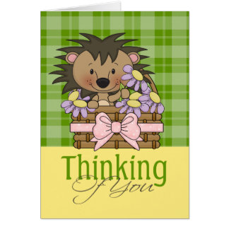 Cute Hedgehog, Thinking Of You
