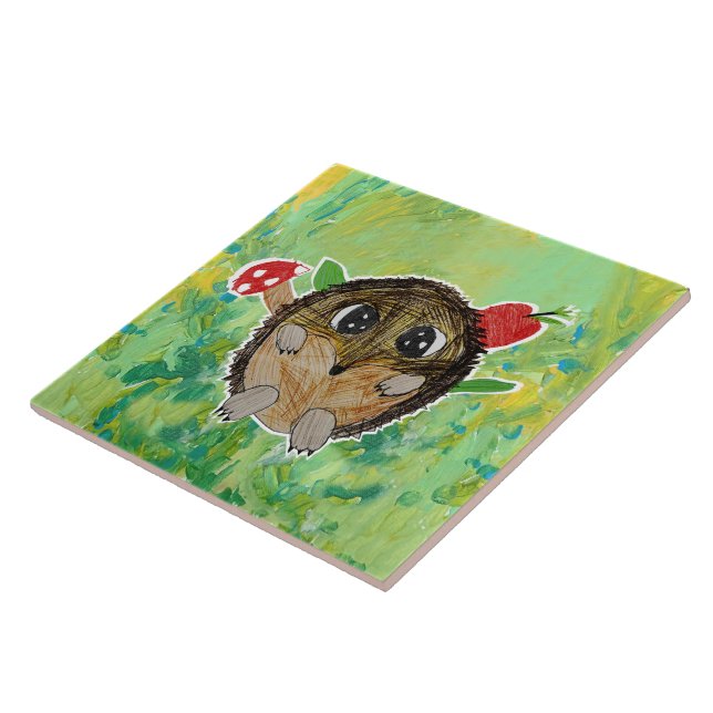 Cute Hedgehog Tile (Side)