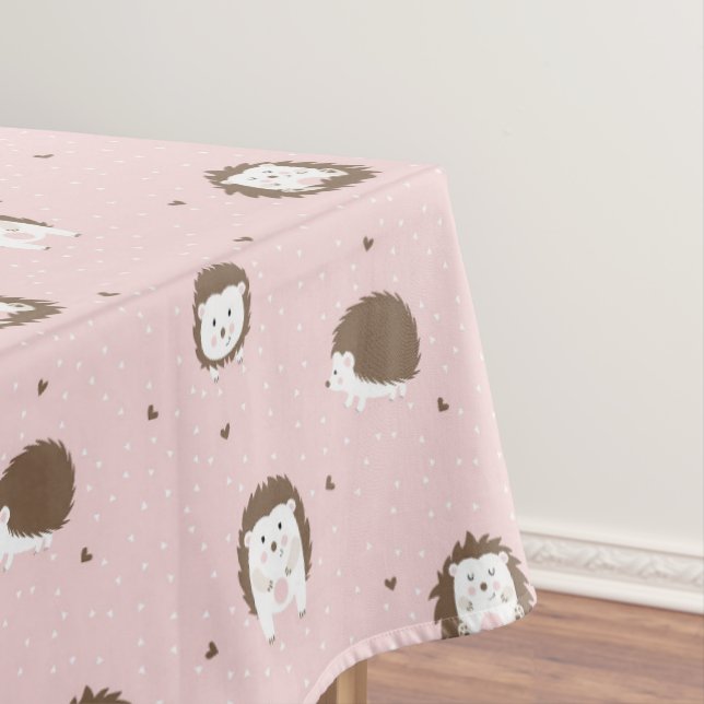 Cute Hedgehog Toalha de mesa Tablecloth (In Situ)