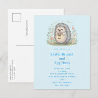 Cute Hedgehog with Lantern Easter