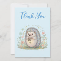 Cute Hedgehog with Lantern