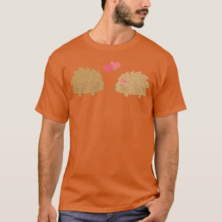 Cute Hedgehogs In Love family T-Shirt
