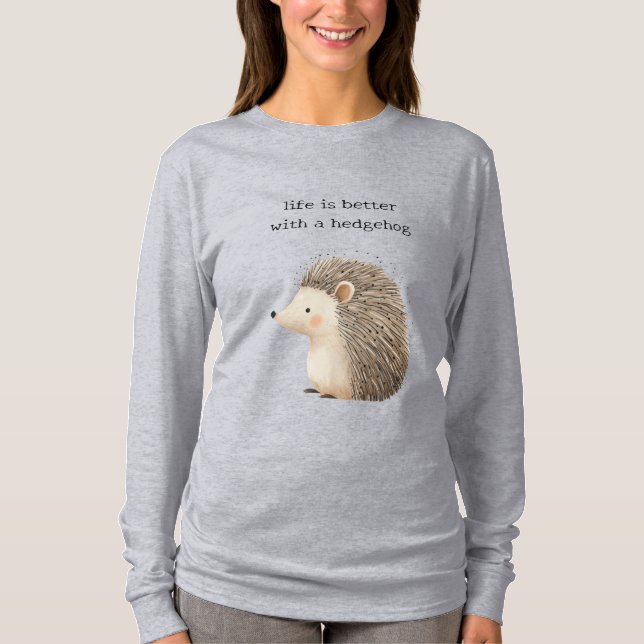 Cute Hedgehogs T-Shirt (Front)