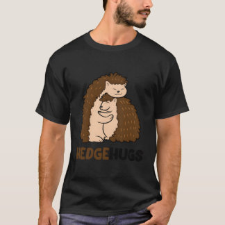 Cute Hedgehugs Cuddle Hedgehog Hugging Hugs Hedgeh T-Shirt