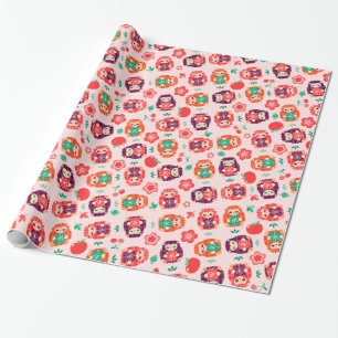 Cute Hedgie Pattern - Birthday Wrapping Paper