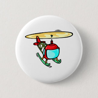 Cute Helicopter 6 Cm Round Badge