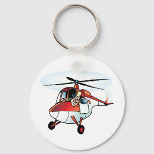 Cute Helicopter Key Ring