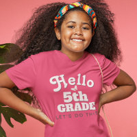 Cute Hello 5th Grade Back to School