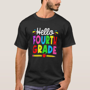 Cute Hello Fourth Grade Outfit Happy Last Day Of S T-Shirt