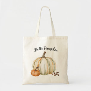Cute Hello Pumpkin Spice Cosy Fall Tote Bag