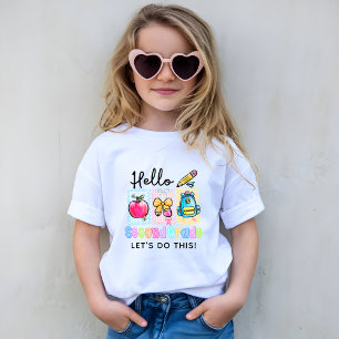 Cute Hello Second Grade Preppy T-Shirt