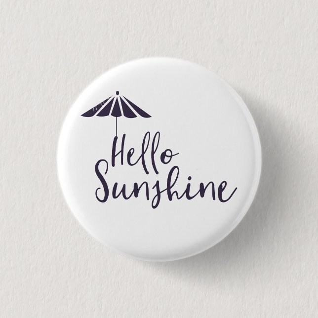 Cute Hello Sunshine  3 Cm Round Badge (Front)