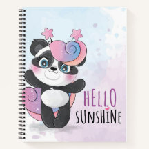 cute hello sunshine notebook