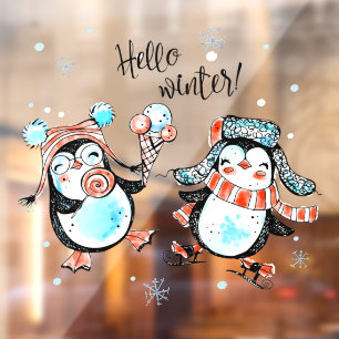 Cute Hello Winter Happy Penguin's Shop