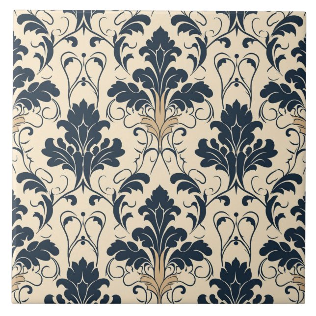 Cute Heritage pattern themed  Tile (Front)