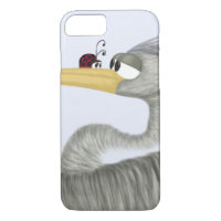 Cute Heron and Ladybug