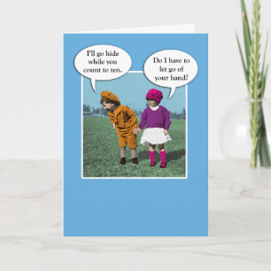 Cute Hide and Seek Love and Romance Card