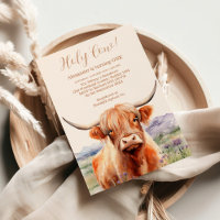 Cute Highland Cow 1st Birthday