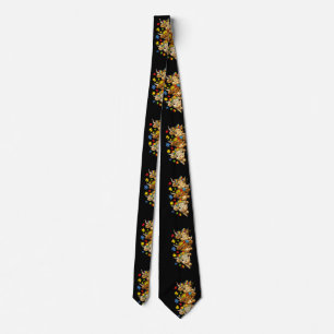 Cute Highland Cow Autism Awareness Puzzle Piece Tie
