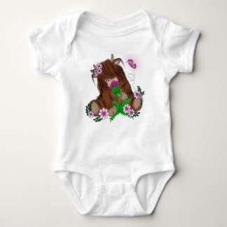 Cute Highland Cow  Baby Bodysuit