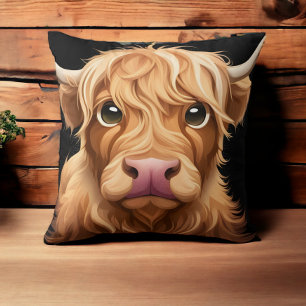 Cute Highland Cow Cushion