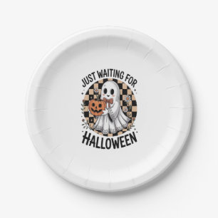 Cute Highland Cow Halloween (2) Paper Plate