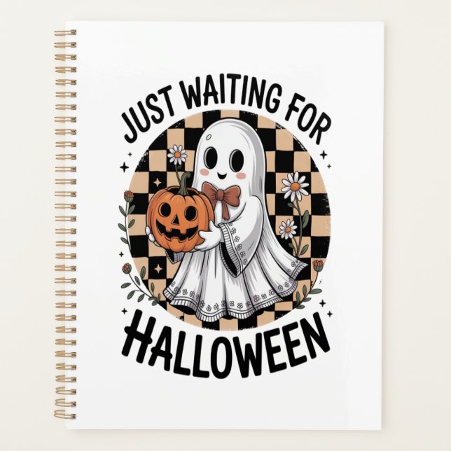 Cute Highland Cow Halloween (2) Planner (Front)