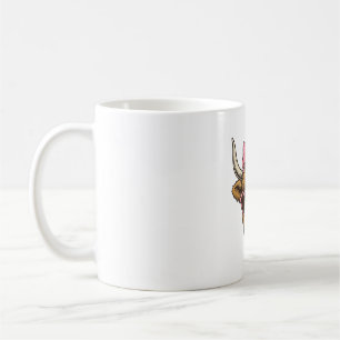 Cute Highland Cow Heart Glasses Vintage Shirt Desi Coffee Mug