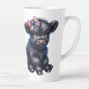 Cute Highland Cow Latte Mug