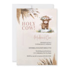 Cute Highland Cow Pampas Farm 1st Birthday