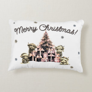 Cute Highland Cow Pink Decorative Cushion