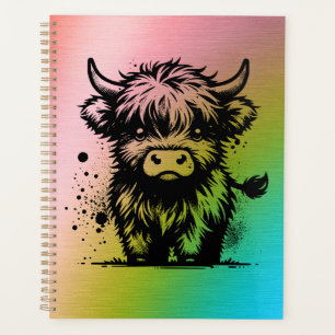 Cute Highland Cow Planner
