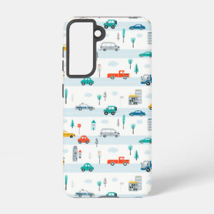 Cute Highway Vehicle Pattern Samsung Galaxy Case