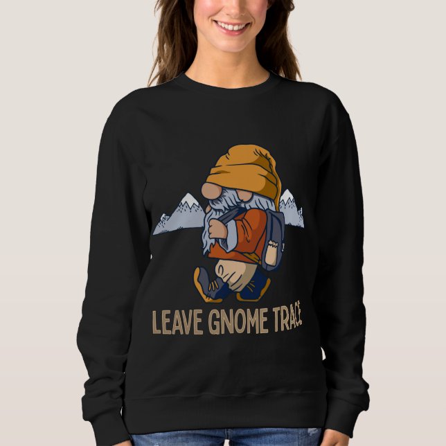 Cute Hiking Gnomes Mountain Lovers Camping Funny G Sweatshirt (Front)